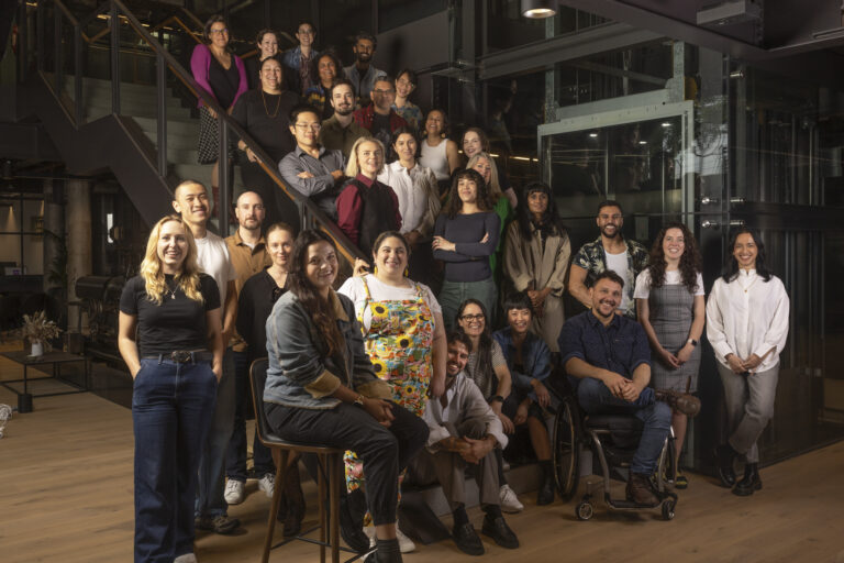 The 2024 Digital Originals teams with SBS, NITV and Screen Australia representatives.
