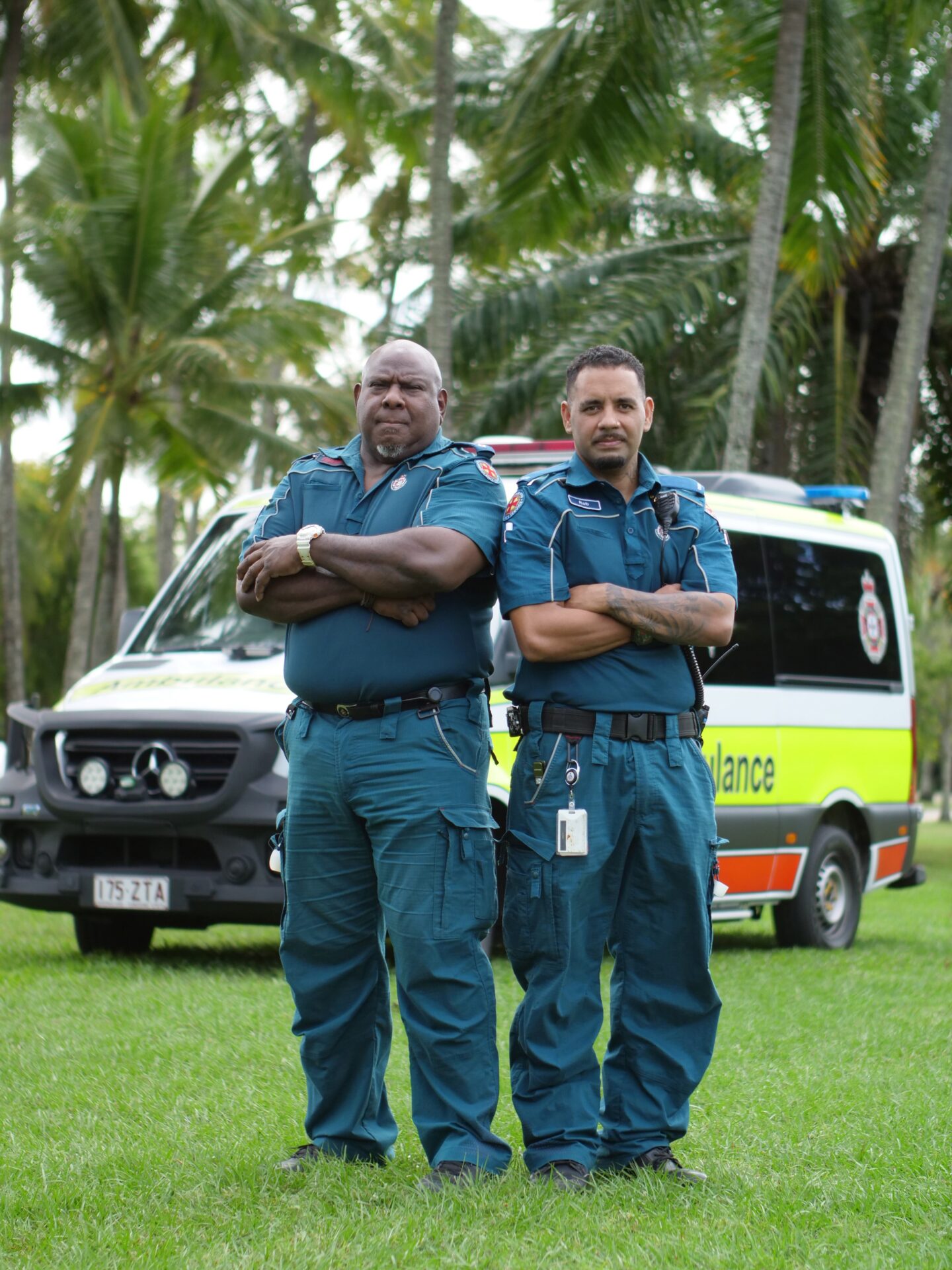 Our Medicine S2 - Paramedic George Fennemore and Advanced Paramedic Cadet Rob Minniecon in Edmonton QLD_Photo Credit Ewan Cutler s