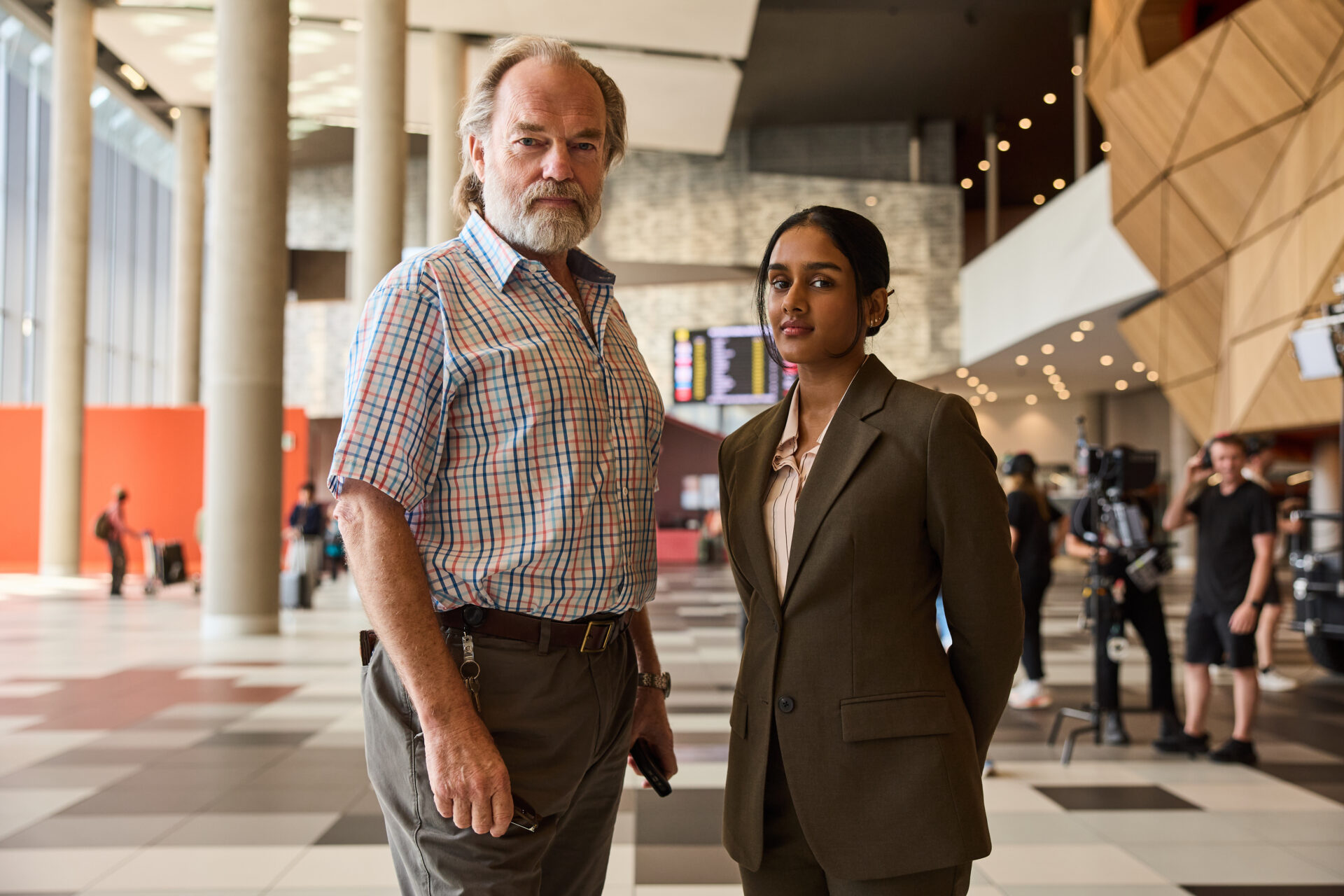 The Airport Chaplain_Hugo Weaving and Shabana Azeez