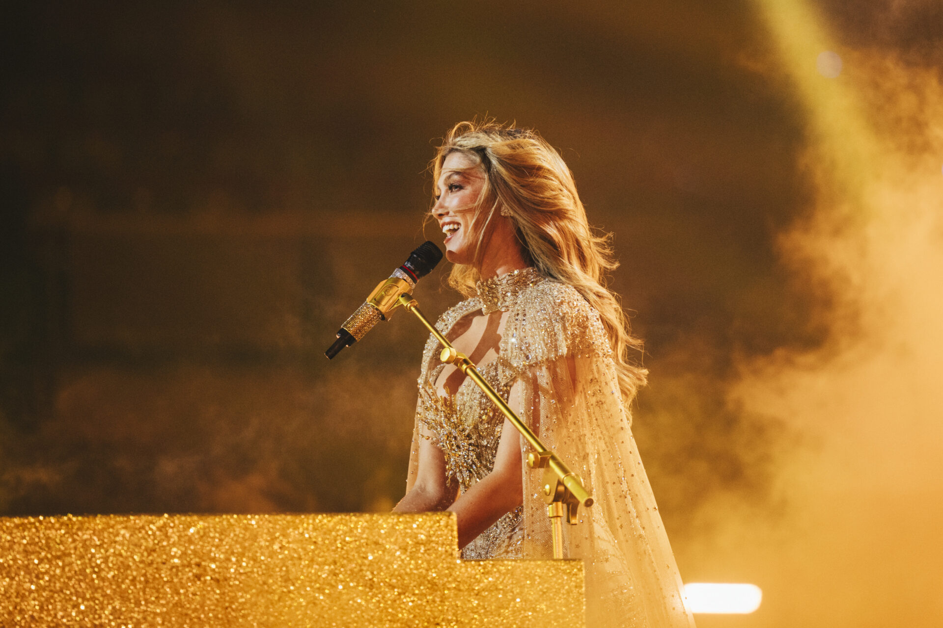 Rehearsal Images: Delta Goodrem performing Eclipse for Australia during the Second
Rehearsal at Wiener Stadthalle, Vienna 2026