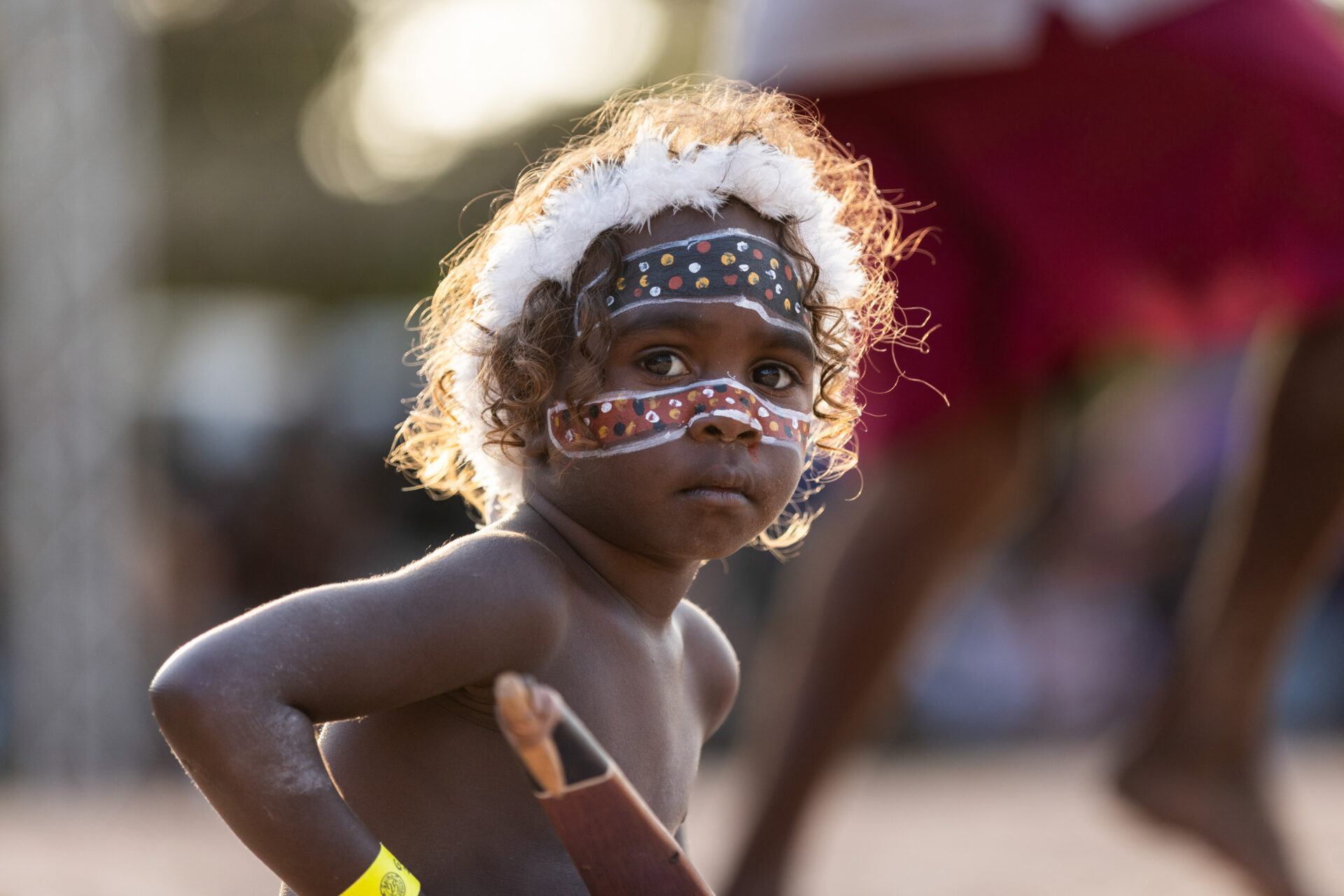 
A Galpu boy performing ceremony by Teagan Glenane