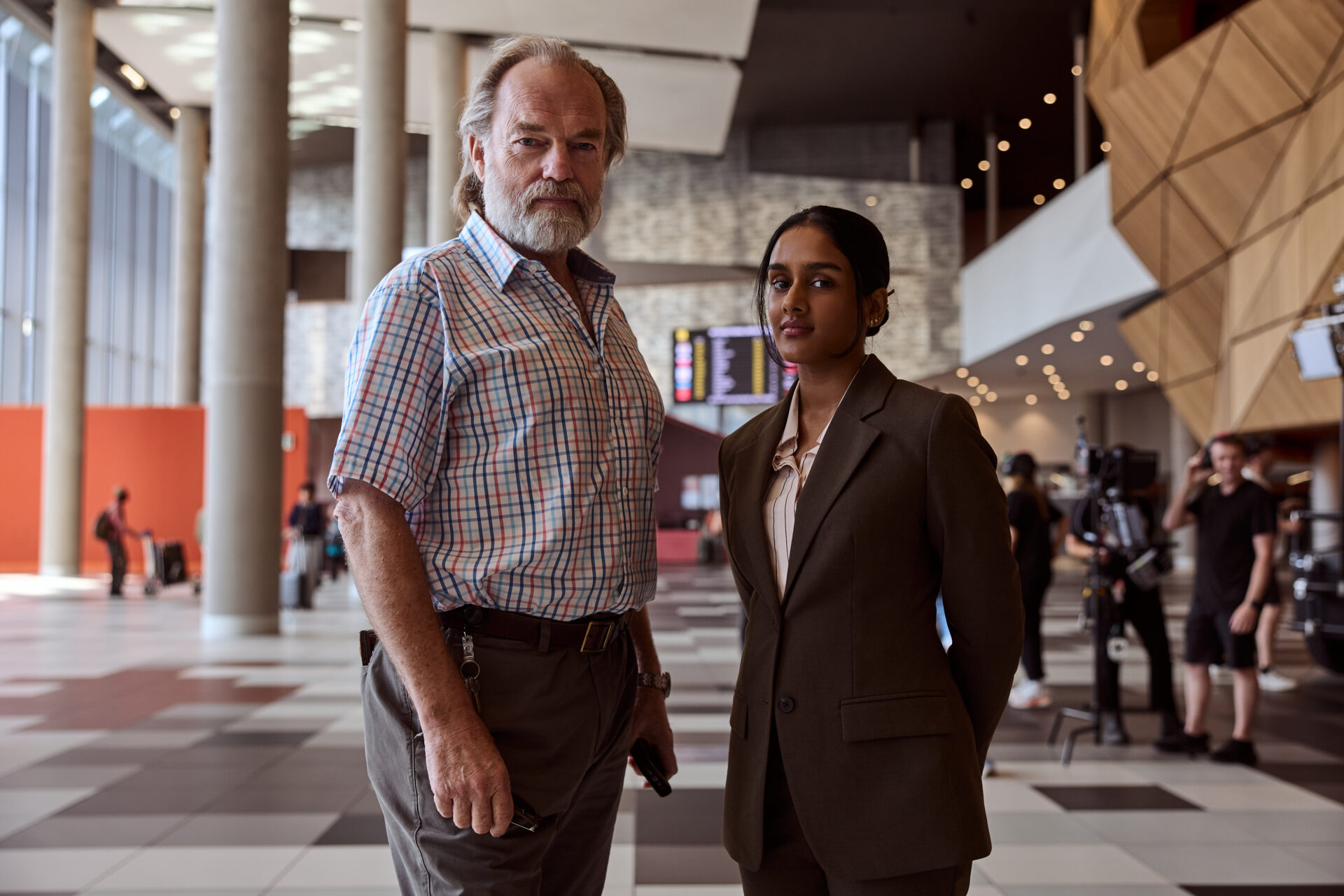 Hugo Weaving & Shabana Azeez_The Airport Chaplain_credit Ben King