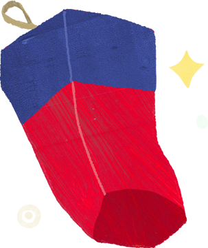 Red and blue lantern