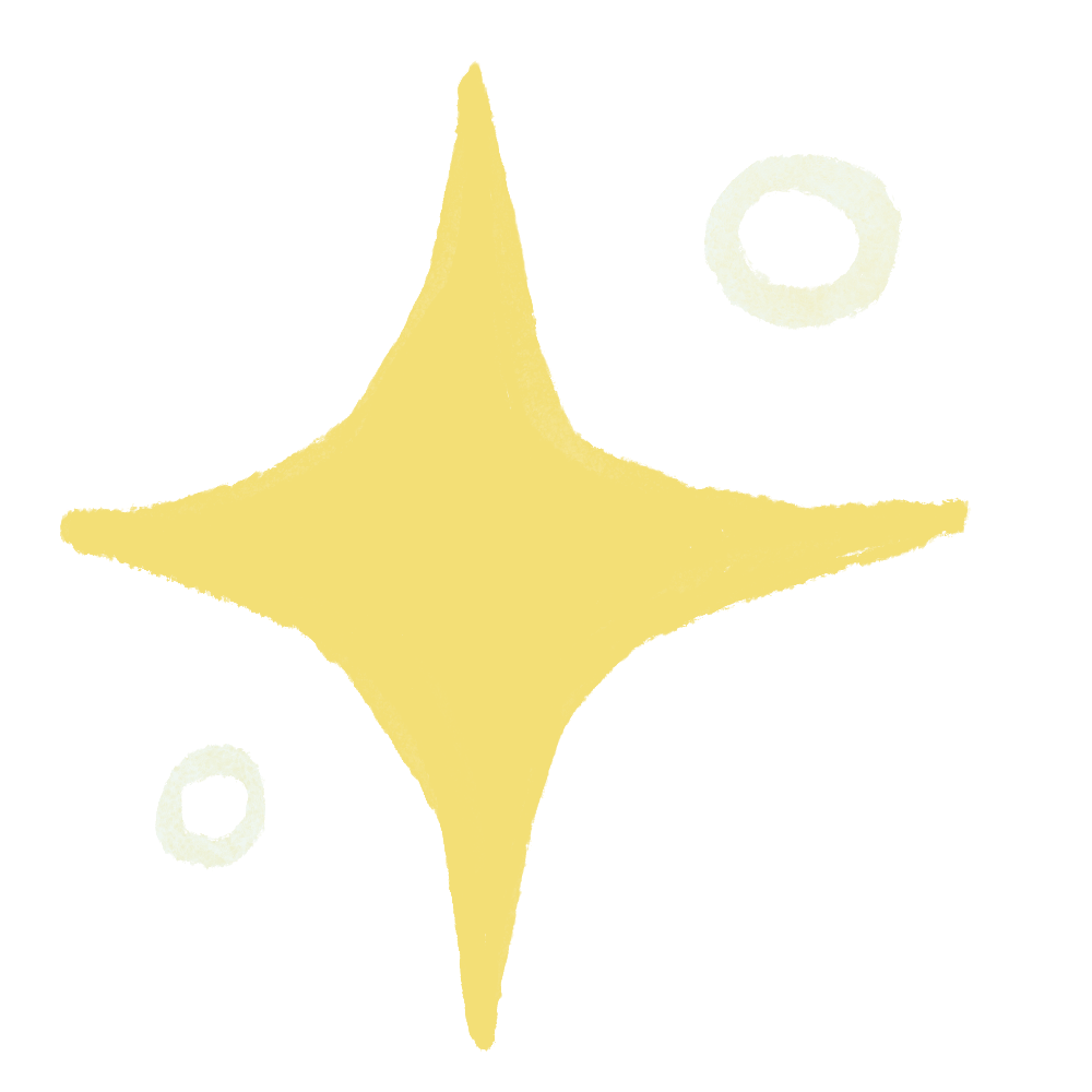 Yellow 4 pointed star